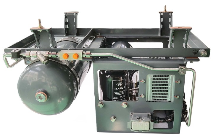 应用于轨道交通项目的辅助空压机供风单元