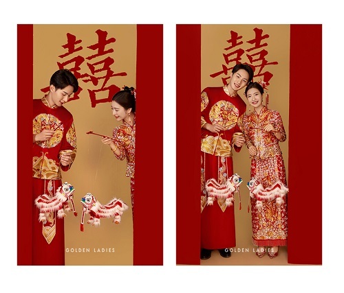 多样化婚纱款式展示