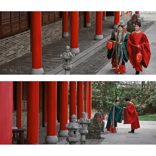 专业团队拍摄现场