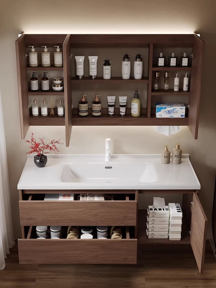 浴室柜安装效果