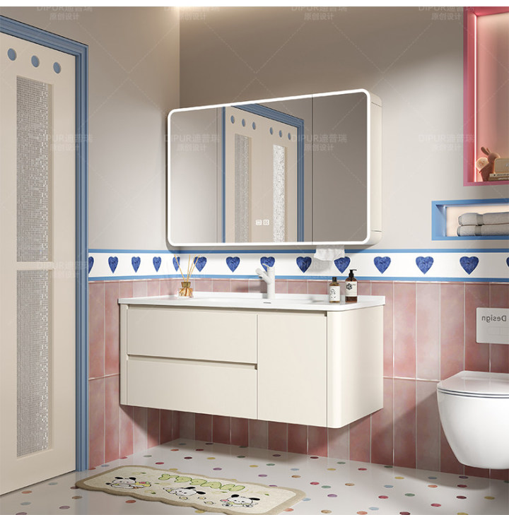 迪普瑞卫浴现代简约风格洗手盆柜组合展示