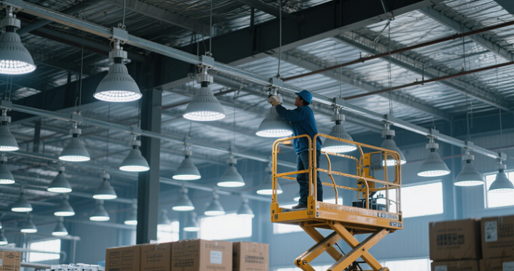 现代化机电安装施工现场