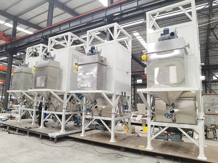 现代化拆包机生产车间