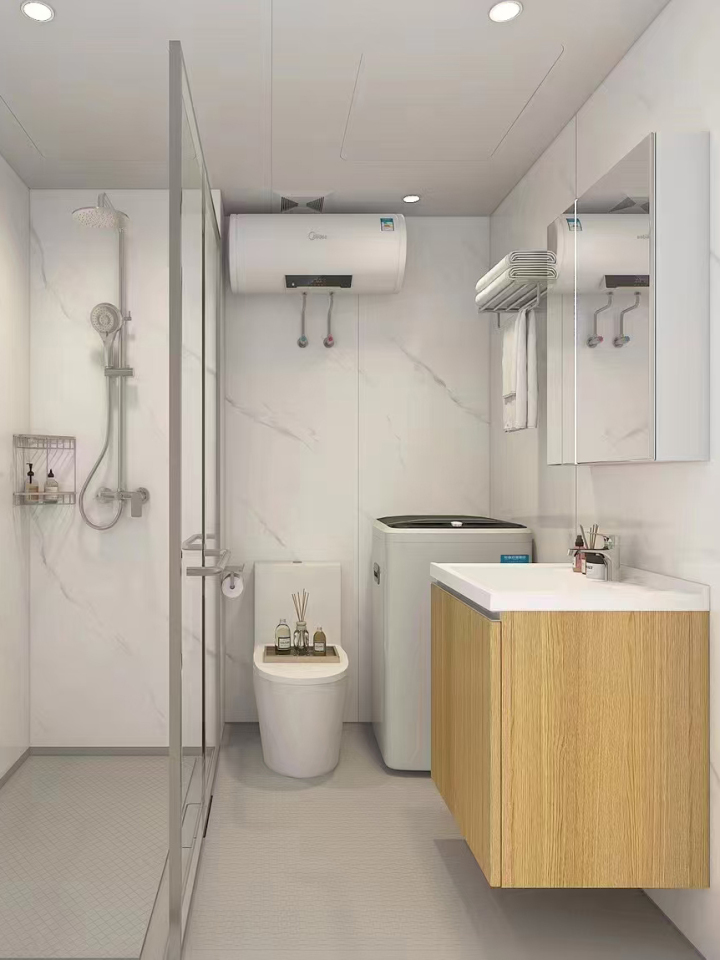 整体卫生间内部实景