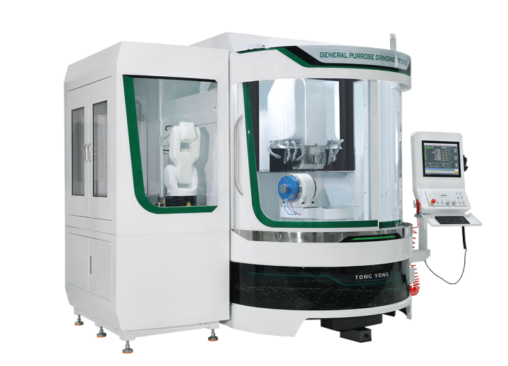 高精度五轴数控刀具磨床工作特写