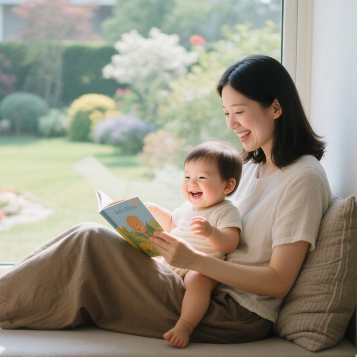 育婴师陪伴宝宝进行早教互动