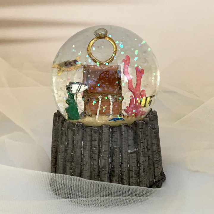 圣诞水球工艺细节