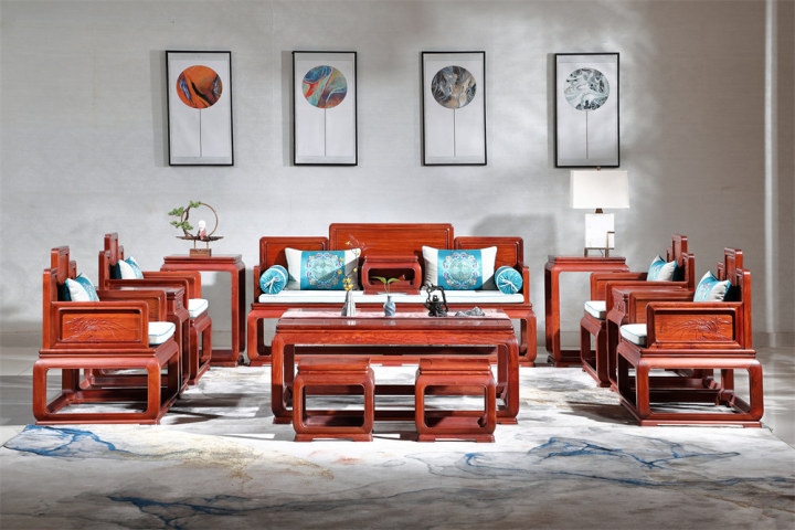 缅甸花梨木材纹理特写