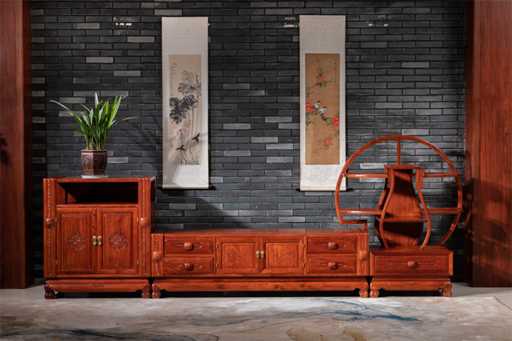 缅甸花梨家具材质细节