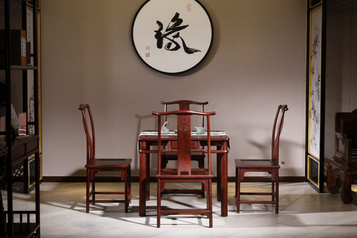 中式整装案例展现红酸枝家具在空间中的整体美学
