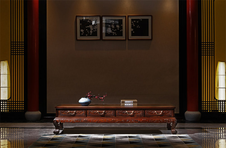 大红酸枝家具艺术细节