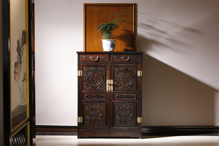 大红酸枝家具纹理展示