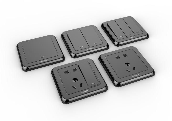 插座ID设计美学与工艺结合示意