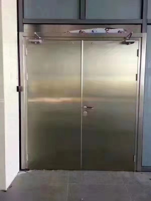 高品质不锈钢防火门细节展示