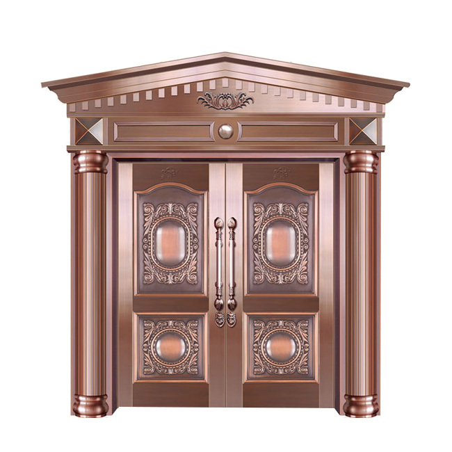 铜门细节工艺特写