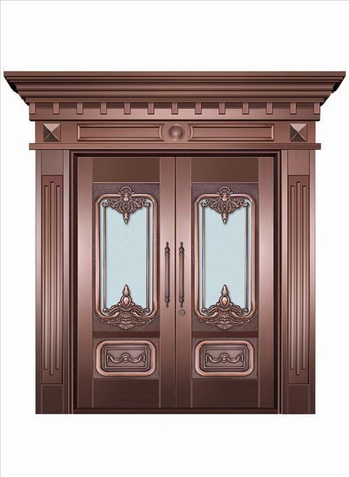 精美铜门细节展示