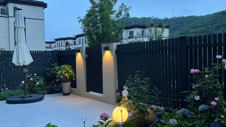 铝艺围墙护栏安装效果