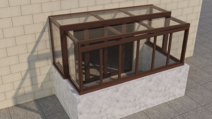 奥良斯阳台移动阳光房精美案例展示