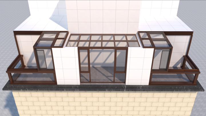 智能移动阳光房应用实景图