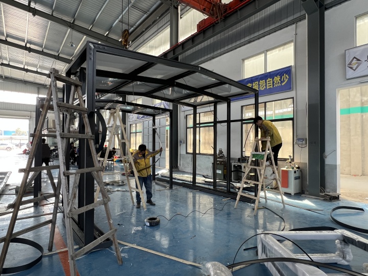 别墅移动阳光房工艺细节展示