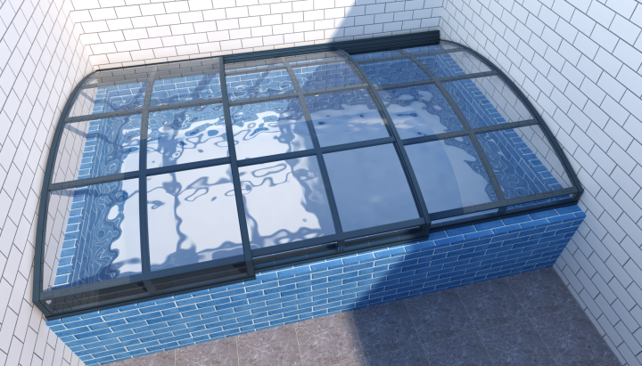 可折叠泳池房工艺细节