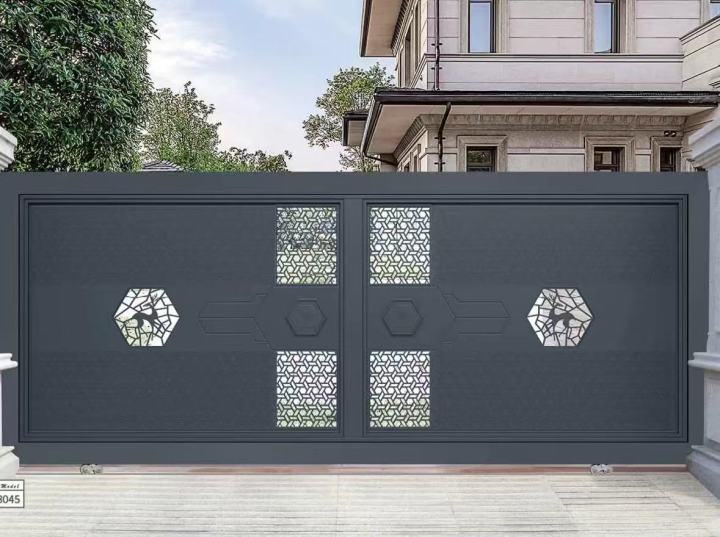 铁艺庭院大门实景案例