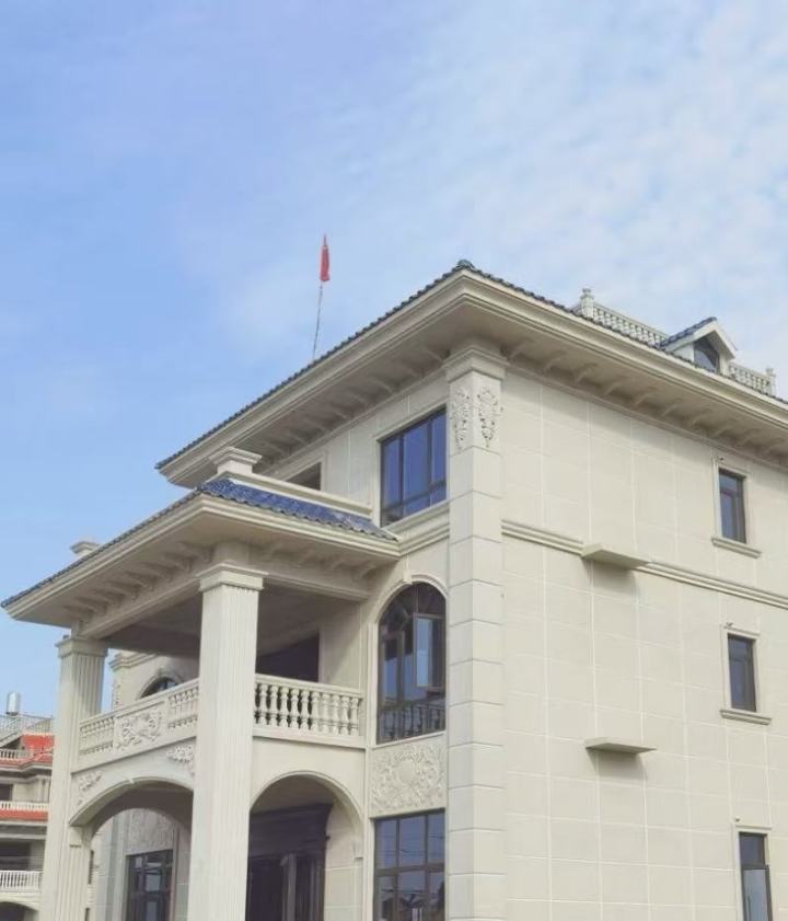 真石漆与EPS构件配套效果