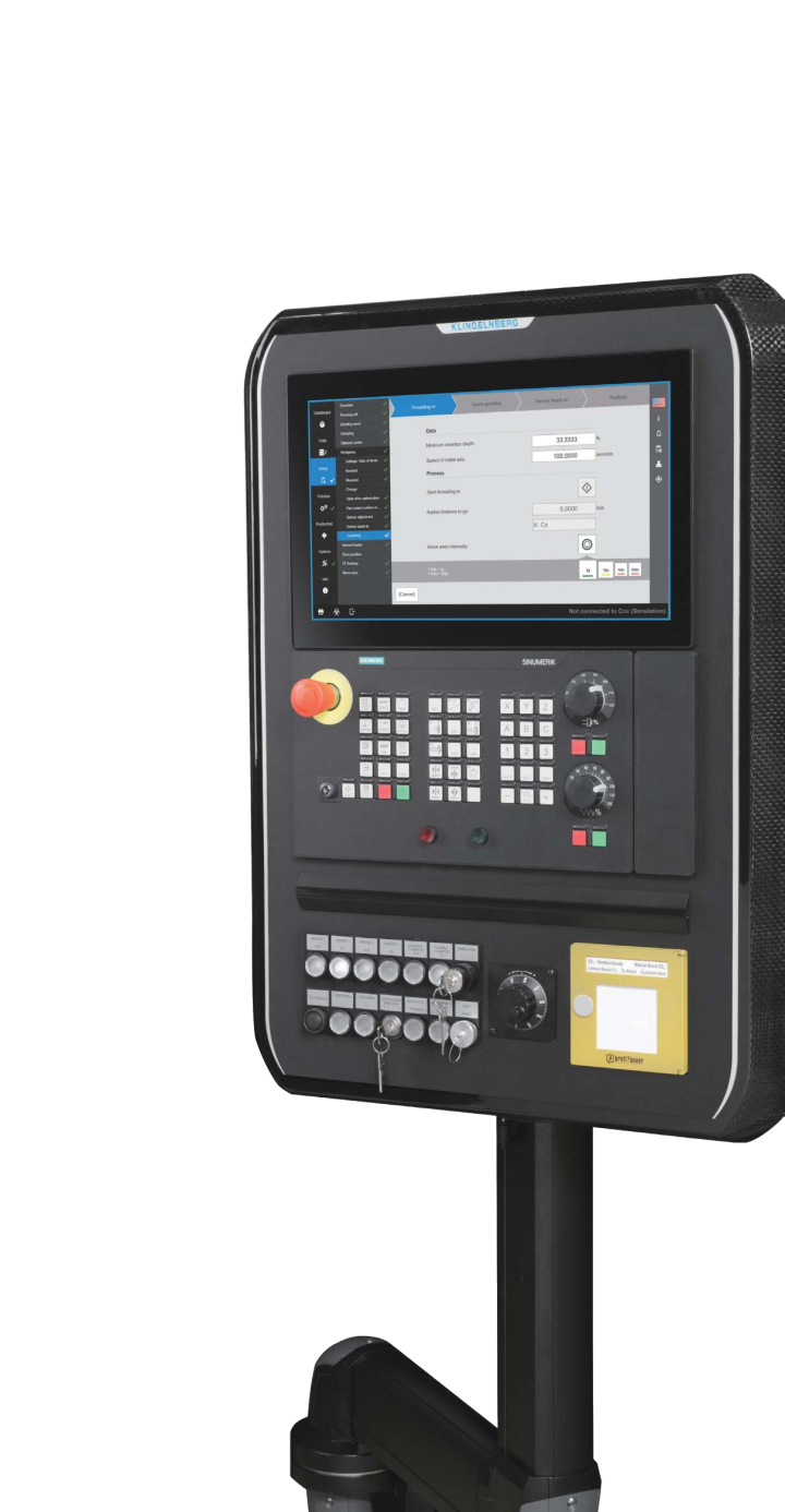 Hoefler Speed Viper磨齿机工作示意图