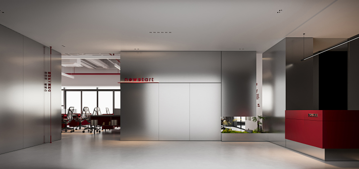 机械设备外观设计团队工作场景