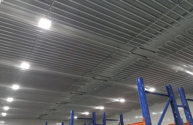 速冻冷库内部工作示意图