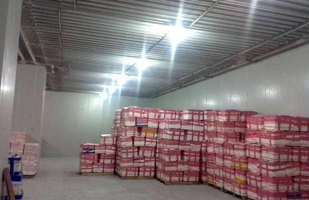 速冻冷库内部高效运行实景