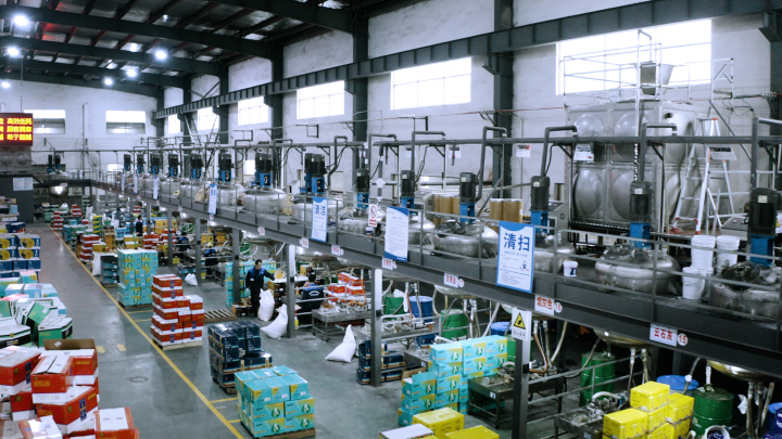 桶装美缝剂产品展示