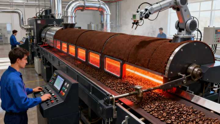 云南小粒咖啡与鲜花结合的产品展示