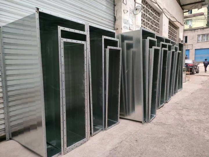 角钢法兰风管安装示意图