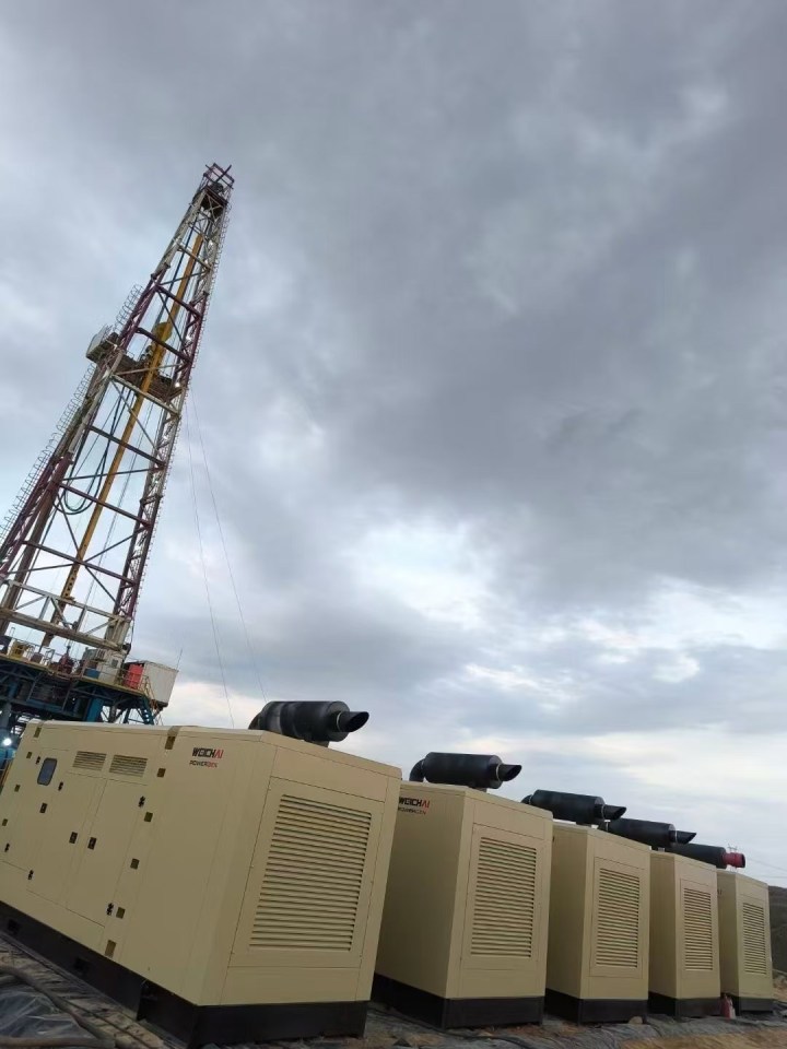 发电机设备展示