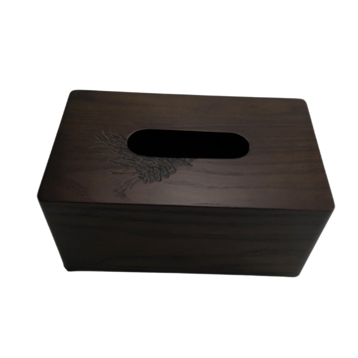 木制茶叶盒工艺细节