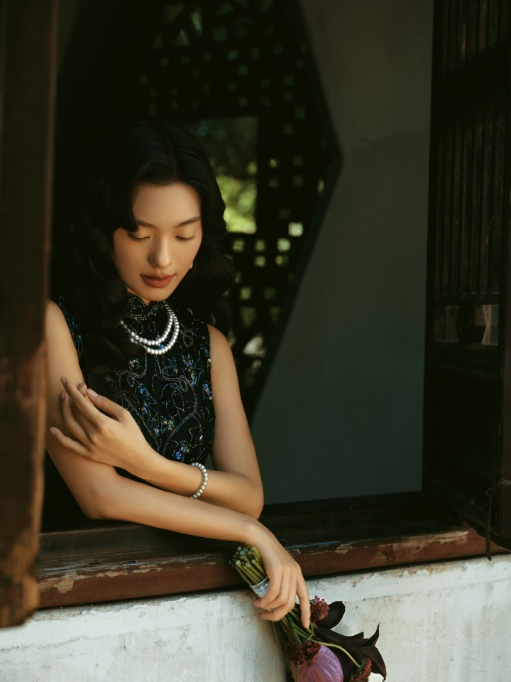 苏州园林明制汉服拍摄场景