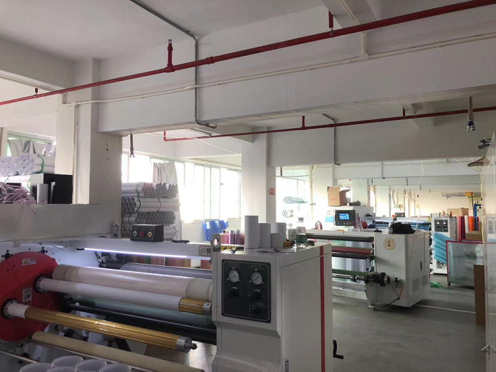 彩色布基胶带生产车间