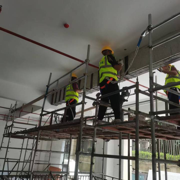 专业团队进行建筑结构检测