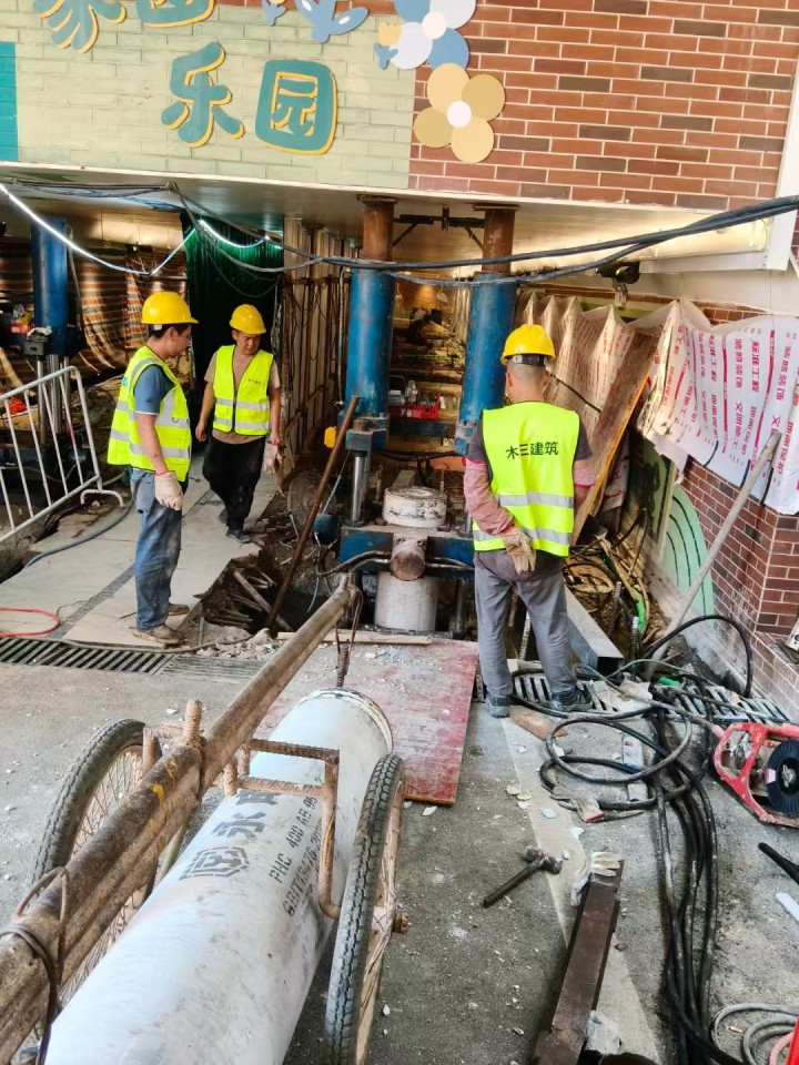 地基加固施工现场展示