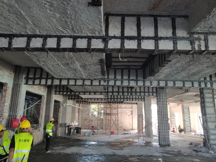 建筑结构加固示意图