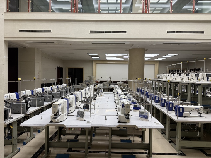 包缝机内部结构特写