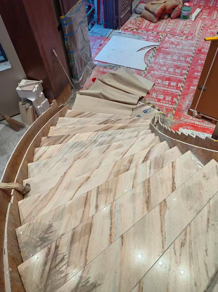 别墅装修石材加工与安装