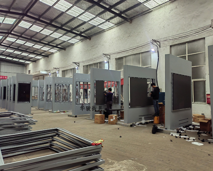 现代化公交站台生产车间