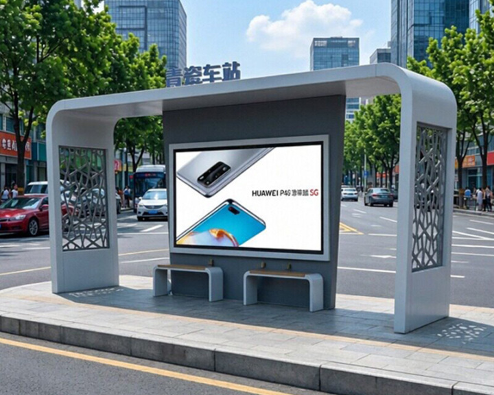 公交站台市场格局分析图