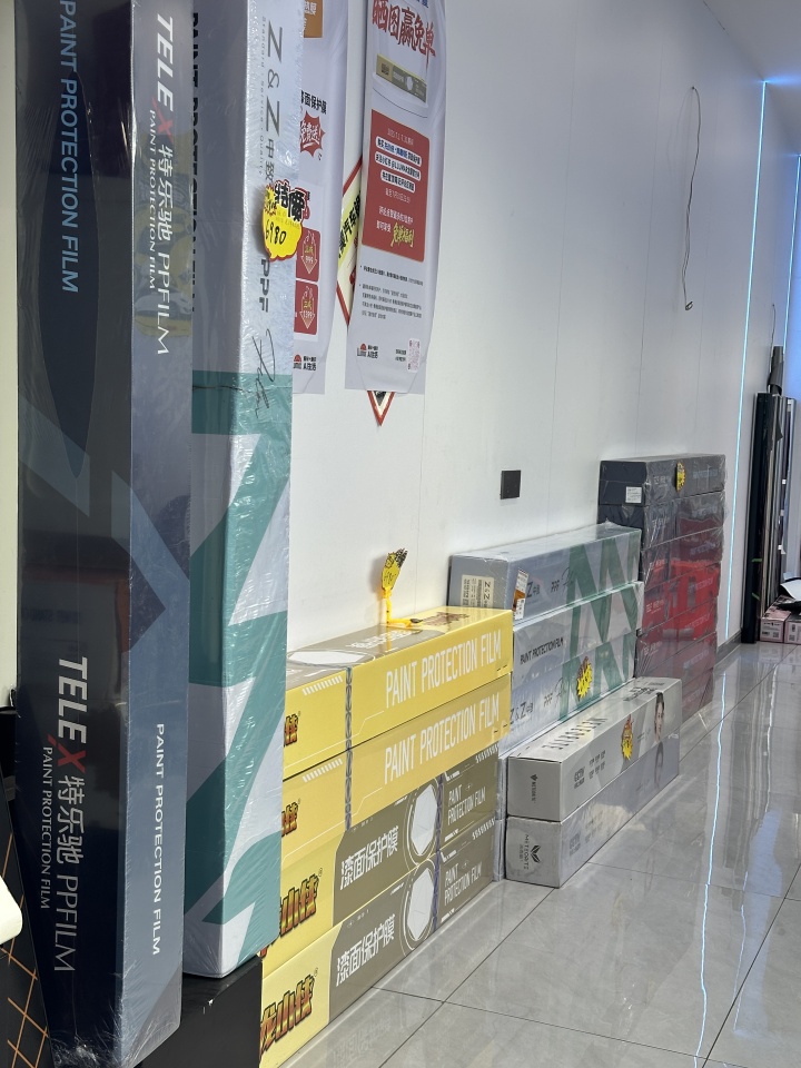 完美贴膜效果展示,膜面平整光亮