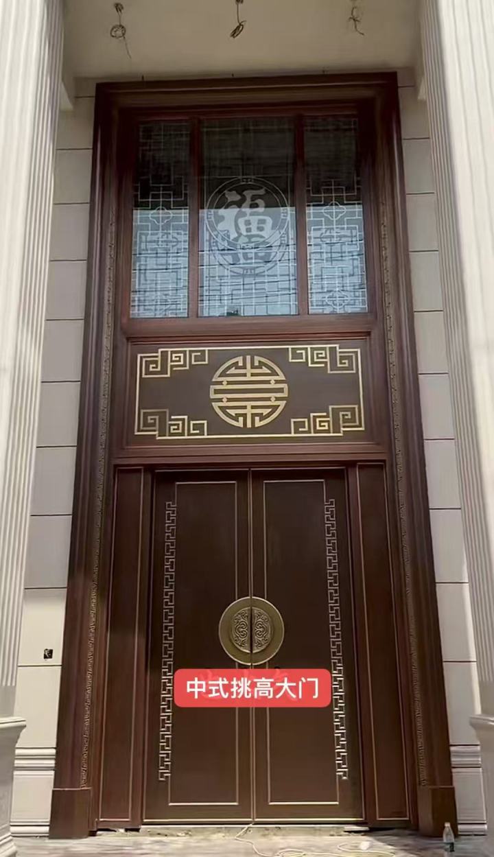 现代风格铸铝庭院门展示