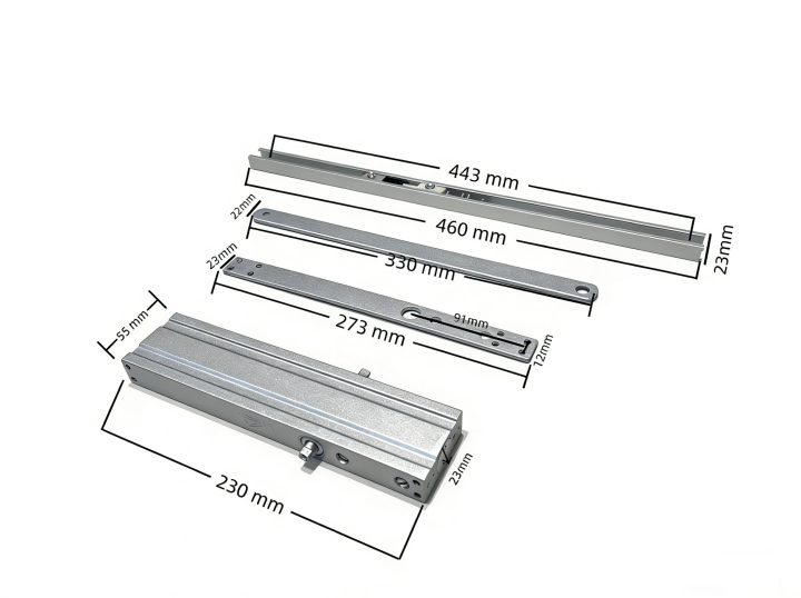 隐藏式闭门器内部结构展示