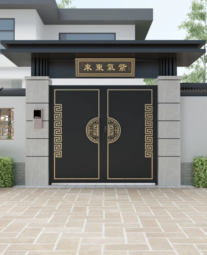 铸铝庭院门车间生产实景