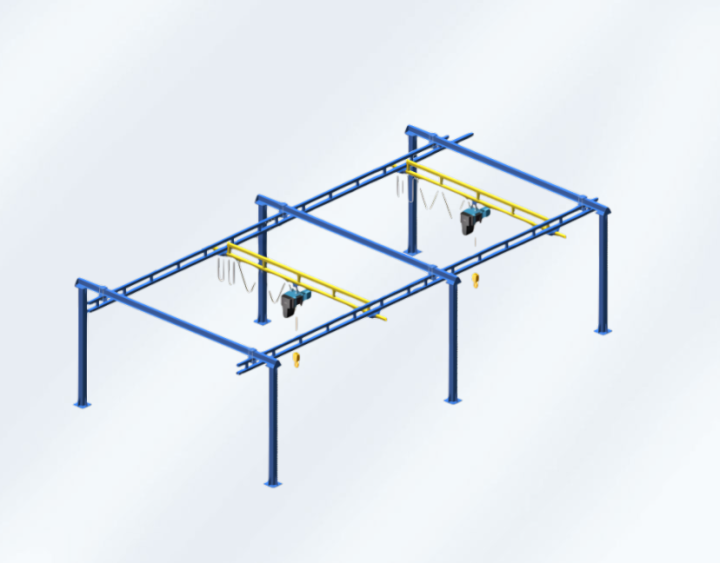 软索式平衡吊工作示意图